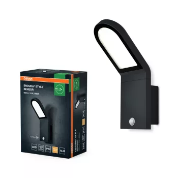   OSRAM ENDURA® LED oldalfali lámpa, kültéri, sötétszürke, 740 lm, 12 W, 3000 K, alumínium, IP44, hossz: 273 mm ( 4099854453939 )