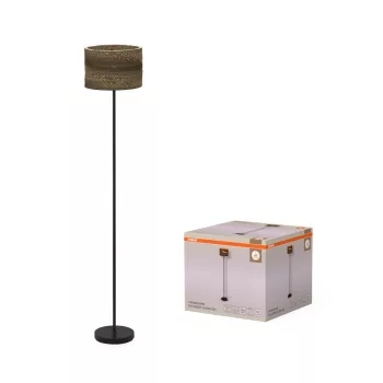   OSRAM Dekor kartonpapír henger álló lámpa, beltéri, barna, E27, karton és acél, IP20, átmérő: 300 mm, magasság: 1600 mm ( 4099854453953 )