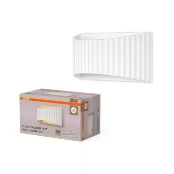   OSRAM Dekor gipsz oldalfali lámpa, beltéri, fehér, E27, gipsz, IP20, hossz: 290 mm ( 4099854454363 )