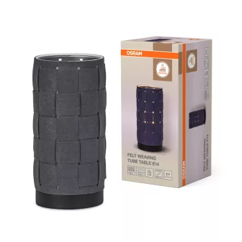   OSRAM Dekor filcszőttes asztali lámpa, beltéri, sötétszürke, E14, filc és acél, IP20, átmérő: 120 mm, magasság: 260 mm ( 4099854454523 )