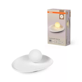   OSRAM Dekor gipsz asztali lámpa, beltéri, fehér, G9, gipsz, IP20, magasság: 325 mm ( 4099854454882 )