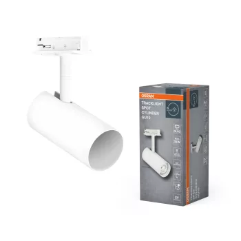   OSRAM Tracklight sínrendszerhez spot lámpa, henger kivitel, beltéri, fehér, GU10, acél, IP20, hossz: 140 mm ( 4099854455407 )