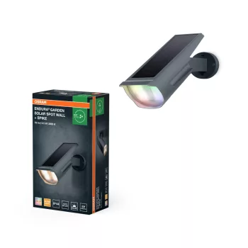   OSRAM ENDURA® kerti LED spot lámpa, falra szerelhető vagy földbeszúrható, RGBW, kültéri, 55 lm, 0,5 W, 3000 K, műanyag, IP44, magasság: 295 mm ( 4099854455636 )