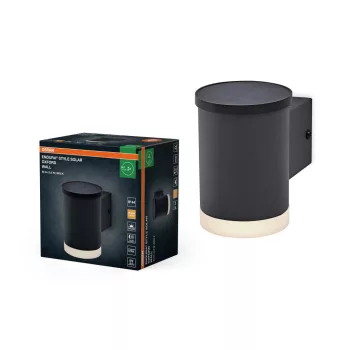   OSRAM ENDURA® napelemes Oxford LED oldalfali lámpa, kültéri, sötétszürke, 50 lm, 0,5 W, 3000 K, rozsdamentes acél, IP44, hossz: 115 mm ( 4099854455834 )