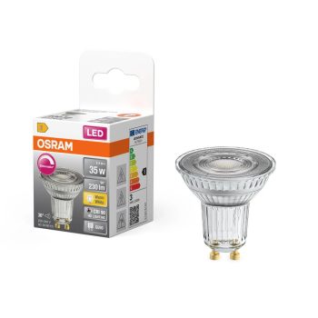 OSRAM Superstar dimmelhető LED izzó spot forma (PAR16), GU10, 2,4W, 230lm, 2700K meleg fehér