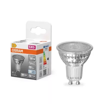 OSRAM Star LED spot, GU10 foglalat, 6,1W, 4000K, 575lm, hideg fehér, energiatakarékos