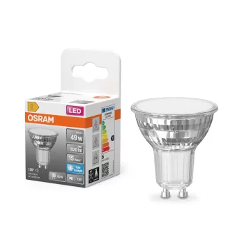 OSRAM Star LED spot, GU10 foglalat, 5,6W, 6500K, 620lm, hideg fehér, energiatakarékos
