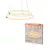 OSRAM Dekor Gyűrű LED 2 × függesztett lámpa 3000 K, beltéri, sötétszürke, 2400 lm, 21 W, 3000 K, PC, IP20, átmérő: 498 mm, hossz: 800 mm, kattintásos dimmelhető ( 4099854458163 )
