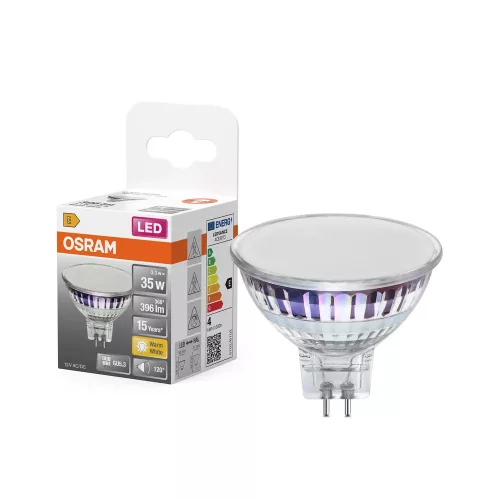 OSRAM Star LED izzó spot forma (MR16), GU5.3 foglalat, 3,3W, 396lm, 2700K meleg fehér