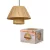 OSRAM Dekor bambuszpapír függő lámpa, beltéri, barna, E27, bambusz papír és acél, IP20, átmérő: 280 mm, hossz: 1200 mm ( 4099854458521 )
