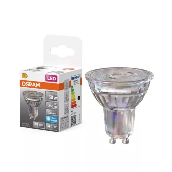 OSRAM Star LED spot, GU10 foglalat, 3,7W, 6500K, 350lm, hideg fehér, energiatakarékos