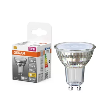 OSRAM Star LED spot, GU10 foglalat, 3,1W, 2700K, 350lm, meleg fehér, energiatakarékos