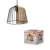 OSRAM Dekor kalitka függő lámpa, beltéri, barna, fekete, E27, rattan és acél, IP20, átmérő: 260 mm, hossz: 1265 mm ( 4099854458729 )