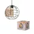 OSRAM Dekor kalitka függő lámpa, beltéri, barna, fekete, E27, rattan és acél, IP20, átmérő: 300 mm, hossz: 1320 mm ( 4099854458743 )