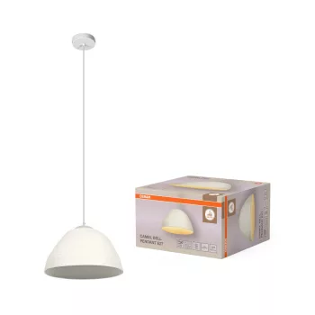   OSRAM Dekor teveharang függő lámpa, beltéri, fehér, E27, papírmasé és acél, IP20, átmérő: 375 mm, hossz: 1690 mm ( 4099854458781 )