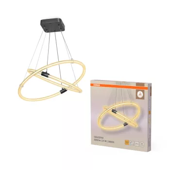   OSRAM Dekor Celestio LED függő lámpa 3000 K, beltéri, sötétszürke, 2400 lm, 21 W, 3000 K, PC, IP20, hossz: 800 mm, kattintásos dimmelhető ( 4099854458965 )