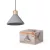 OSRAM Dekor beton függő lámpa, beltéri, fa dekor, sötétszürke, E27, beton és acél és fa, IP20, átmérő: 220 mm, hossz: 1225 mm ( 4099854459245 )