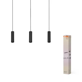   OSRAM Dekor dob függő lámpa, beltéri, fekete, 3 × GU10, acél, IP20, hossz: 1240 mm ( 4099854459283 )