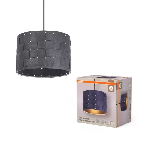 OSRAM Dekor redőzött függő lámpa, beltéri, bézs, E27, acél, IP20, átmérő: 295 mm, hossz: 1100 mm ( 4099854461071 )