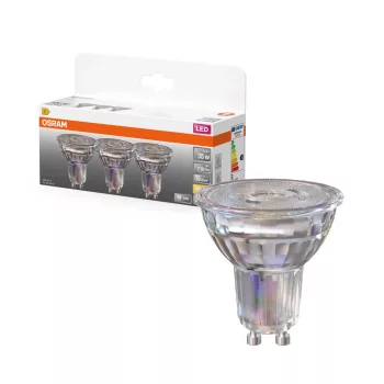 OSRAM Star LED spot, GU10 foglalat, 2,4W, 2700K, 230lm, meleg fehér, energiatakarékos, 3 db csomag
