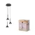 OSRAM Dekor Fuji LED 3 × függesztett lámpa, beltéri, fekete, 500 lm, 13 W, 3000 K, acél, IP20, átmérő: 290 mm, hossz: 1500 mm ( 4099854460418 )