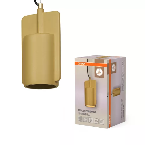 OSRAM Dekor öntött függő lámpa, beltéri, arany, E27, beton, IP20, átmérő: 155 mm, hossz: 1500 mm ( 4099854460555 )