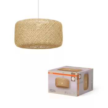   OSRAM Dekor papír Bale függő lámpa, beltéri, bézs, E27, papír és acél, IP20, átmérő: 400 mm, hossz: 1500 mm ( 4099854460630 )