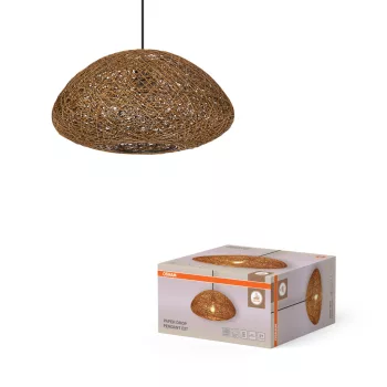   OSRAM Dekor papír csepp függő lámpa, beltéri, bézs, E27, papír és acél, IP20, átmérő: 395 mm, hossz: 1500 mm ( 4099854460692 )