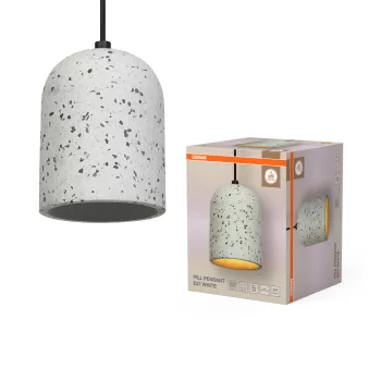   OSRAM Dekor Pill függő lámpa, beltéri, fehér, E27, terrazzo, IP20, átmérő: 150 mm, hossz: 1500 mm ( 4099854460739 )