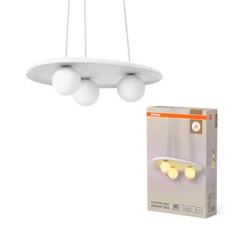   OSRAM Dekor gipsz függő lámpa, beltéri, fehér, 3 × G9, gipsz, IP20, hossz: 1500 mm ( 4099854460814 )