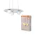 OSRAM Dekor gipsz függő lámpa, beltéri, fehér, 3 × G9, gipsz, IP20, hossz: 1500 mm ( 4099854460814 )