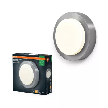   OSRAM ENDURA® formájú LED oldalfali lámpa, kültéri, acél, 370 lm, 8 W, 3000 K, rozsdamentes acél, IP44, hossz: 60 mm, magasság: 200 mm ( 4099854461453 )