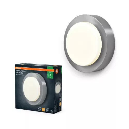 OSRAM ENDURA® formájú LED oldalfali lámpa, kültéri, acél, 370 lm, 8 W, 3000 K, rozsdamentes acél, IP44, hossz: 60 mm, magasság: 200 mm ( 4099854461453 )