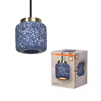   OSRAM Dekor terrazzo labda függő lámpa, beltéri, kék, GU10, terrazzo, IP20, átmérő: 100 mm, hossz: 1500 mm ( 4099854461637 )
