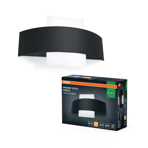 OSRAM ENDURA® négyzetes pajzs LED mennyezeti lámpa, kültéri, sötétszürke, 410 lm, 10,5 W, 3000 K, alumínium, IP44, hossz: 142 mm ( 4099854461873 )