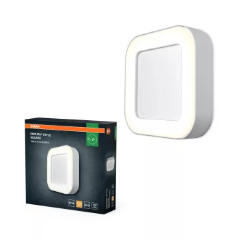   OSRAM ENDURA® négyzetes LED mennyezeti lámpa, kültéri, fehér, 600 lm, 13,5 W, 3000 K, alumínium, IP44, hossz: 202 mm ( 4099854461996 )