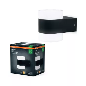   OSRAM ENDURA® fel-le világító LED oldalfali lámpa, kültéri, sötétszürke, 980 lm, 12,5 W, 3000 K, alumínium, IP44, hossz: 131 mm ( 4099854462092 )