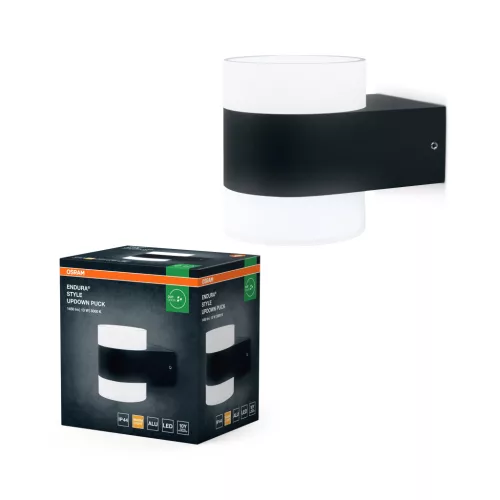 OSRAM ENDURA® fel-le világító LED oldalfali lámpa, kültéri, sötétszürke, 980 lm, 12,5 W, 3000 K, alumínium, IP44, hossz: 131 mm ( 4099854462092 )