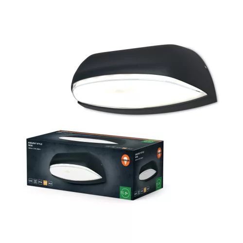 OSRAM ENDURA® széles LED mennyezeti lámpa, kültéri, sötétszürke, 530 lm, 12 W, 3000 K, alumínium, IP54, hossz: 90 mm ( 4099854462139 )