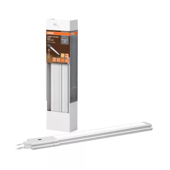   OSRAM Cabinet keskeny LED bútor alatti pultmegvilágító mozgásérzékelővel, beltéri, fehér, 530 lm, 11 W, 3000 K, (PC) és ABS, IP20, hossz: 300 mm, 2 db-os szett ( 4099854462351 )