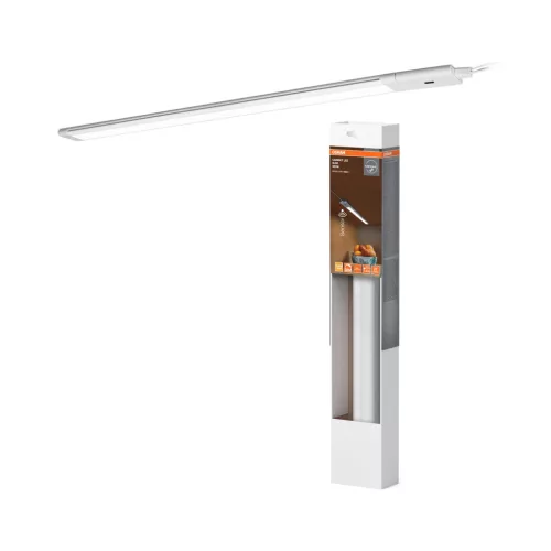 OSRAM Cabinet keskeny LED bútor alatti pultmegvilágító mozgásérzékelővel, beltéri, fehér, 470 lm, 10 W, 3000 K, (PC) és ABS, IP20, hossz: 500 mm ( 4099854462375 )