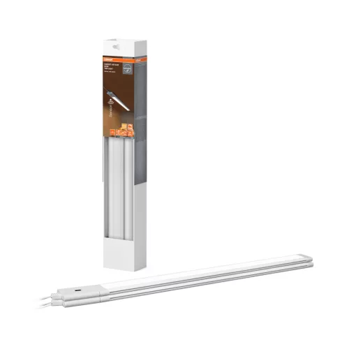 OSRAM Cabinet keskeny LED bútor alatti pultmegvilágító mozgásérzékelővel, beltéri, fehér, 980 lm, 18 W, 3000 K, (PC) és ABS, IP20, hossz: 500 mm, 2 db-os szett ( 4099854462399 )
