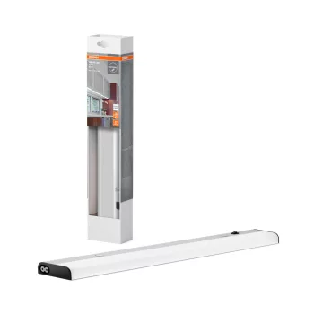  OSRAM Linear LED Flat Eco lapos sorolható bútor alatti pultmegvilágító, takarékos, beltéri, ezüst, 320 lm, 5 W, 4000 K, alumínium, IP20, hossz: 370 mm ( 4099854462511 )