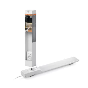   OSRAM Linear Flat Socket USB lapos LED lineáris bútor alatti pultmegvilágító USB-tápos, beltéri, fehér, 800 lm, 10 W, 4000 K, alumínium és műanyag, IP20, hossz: 540 mm ( 4099854462559 )