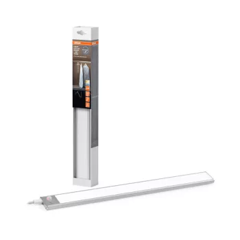   OSRAM Linear LED Flat Sensor USB lapos bútor alatti pultmegvilágító USB-tápos, mozgásérzékelővel, beltéri, szürke, 200 lm, 3,2 W, 3000–4000–6500 K, alumínium és műanyag, IP20, hossz: 400 mm ( 4099854462597 )