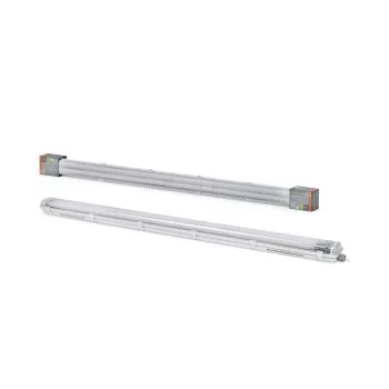   OSRAM Submarine PCR por- és páramentes mennyezeti / fali armatúra LED fénycsőhöz, T8 / G13 foglalattal, beltéri, fehér, 4600 lm, 40 W, 4000 K, 2 × G13, (PC), IP65, hossz: 1585 mm ( 4099854462610 )