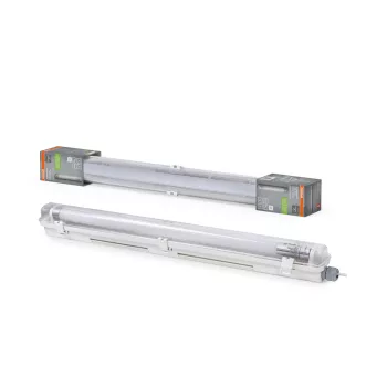   OSRAM Submarine PCR por- és páramentes mennyezeti / fali armatúra LED fénycsőhöz, T8 / G13 foglalattal, beltéri, fehér, 800 lm, 7 W, 4000 K, G13, (PC), IP65, hossz: 675 mm ( 4099854462634 )