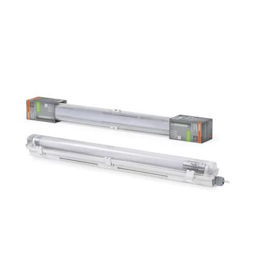 OSRAM Submarine PCR por- és páramentes mennyezeti / fali armatúra LED fénycsőhöz, T8 / G13 foglalattal, beltéri, fehér, 800 lm, 7 W, 4000 K, G13, (PC), IP65, hossz: 675 mm ( 4099854462634 )