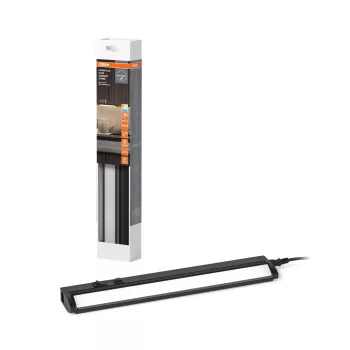   OSRAM Linear Turn Connect billenthető sorolható bútor alatti pultmegvilágító, beltéri, fekete, 380 lm, 6 W, 3000–4000–6500 K, alumínium, IP20, hossz: 357 mm, dimmelhető ( 4099854462733 )