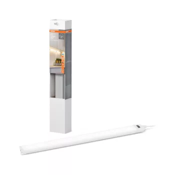   OSRAM Linear keret nélküli LED bútor alatti pultmegvilágító sarokba szerelhető, mozgásérzékelővel, beltéri, fehér, 320 lm, 5 W, 3000–4000–6500 K, alumínium, IP20, hossz: 350 mm, dimmelhető ( 4099854462870 )